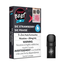 Juice Pod -- Flavour Beast Sic Strawberry Iced Pod Pack 20mg